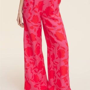 Kate spade x Target Vibrant Pink Floral Wide-Leg pants